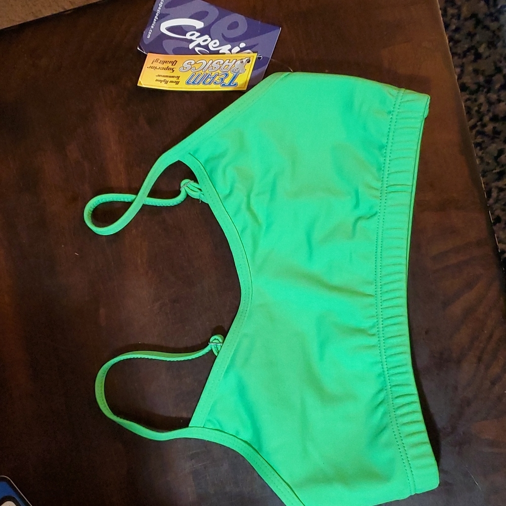 Capezio Neon Green Sports Bra Top